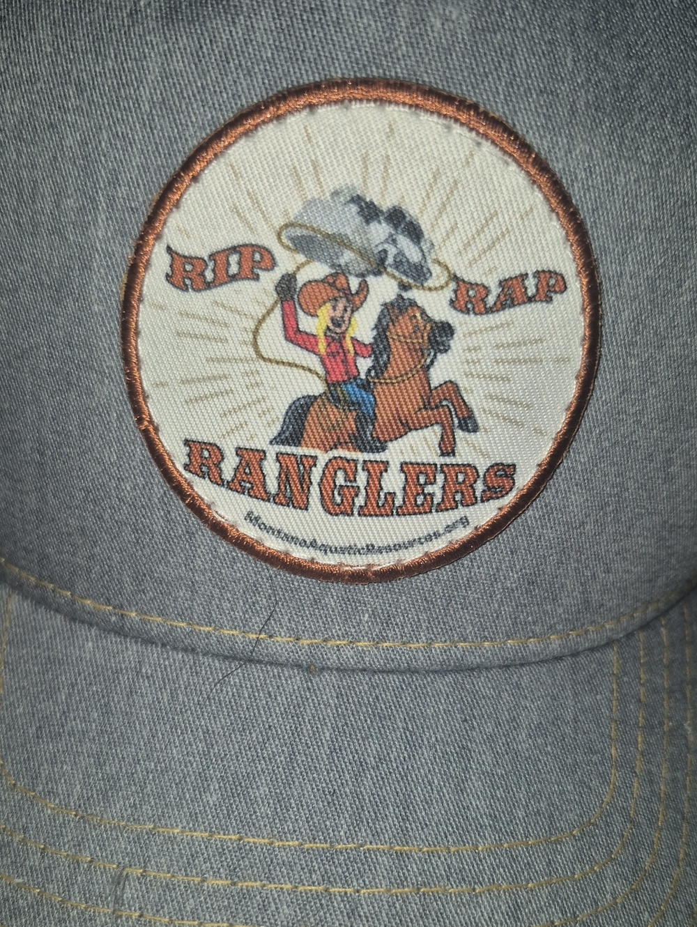 Rip Rap ranglers Light Blue Denim Baseball Cap